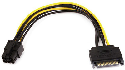 C&E TV-out Cable 8inch SATA 15pin to 6pin PCI Express Card Power Cable(Black, For Computer)
C&E TV-out Cable 8inch SATA 15pin to 6pin PCI Express Card Power Cable(Black, For Computer)