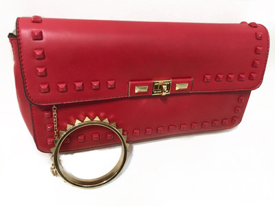 Nirang Party Red Clutch