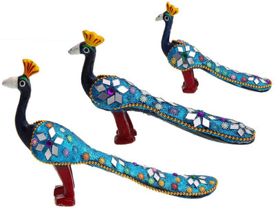 Halowishes Lac Work Paper Mache Peacock Set Gift Handicraft Decorative Showpiece - 11 cm(Paper Mache, Multicolor)
Halowishes Lac Work Paper Mache Peacock Set Gift Handicraft Decorative Showpiece - 11 cm(Paper Mache, Multicolor)