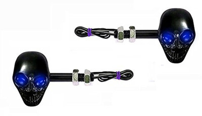 Spidy Moto Front, Rear LED Indicator Light for Yamaha YBR 125(Blue)