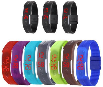 Fashion Gateway Led Magnet Band Wrist Digital Watch (pack 10) For Boys & Girls Digital Band Watch Watch - For Boys & Girls
Fashion Gateway Led Magnet Band Wrist Digital Watch (pack 10) For Boys & Girls Digital Band Watch Watch - For Boys & Girls