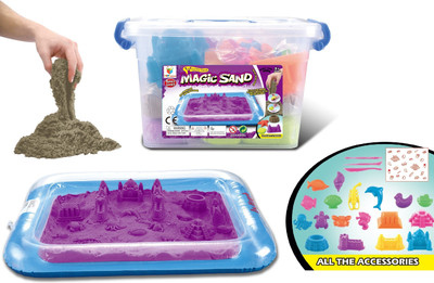 Toys Bhoomi Easy to store 2KG Magic Sand Beach Toy Set with Inflatable Sandbox, Storage Bucket & Molds - 100% Safe Gluten-Free
Toys Bhoomi Easy to store 2KG Magic Sand Beach Toy Set with Inflatable Sandbox, Storage Bucket & Molds - 100% Safe Gluten-Free