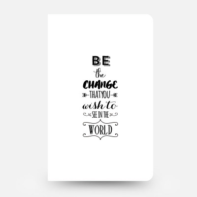 inkFlap A5 Journal(FlapBook Thin Premium Plain Notebook - Be The Change (White), White)
inkFlap A5 Journal(FlapBook Thin Premium Plain Notebook - Be The Change (White), White)