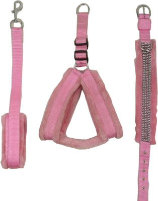 Skora Nylon Pink 1 inch Fur harness, Collar & Leash (Chest Size : 26-30 inch) Dog Dog Harness & Leash(, light pink
Skora Nylon Pink 1 inch Fur harness, Collar & Leash (Chest Size : 26-30 inch) Dog Dog Harness & Leash(, light pink