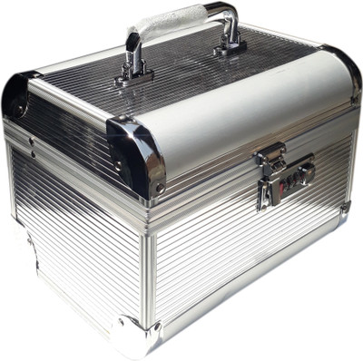Bonanza Cosmetic & Jewelry Vanity Box(Silver)