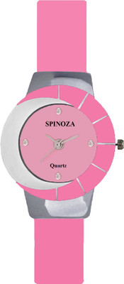 SPINOZA glory pink and white combination stylish women Watch - For Girls