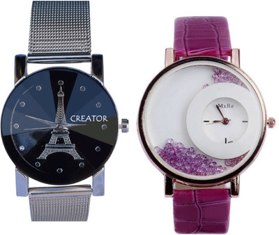 Creator Eiffel Tower Printed Dial And Half Moon Style Inner Blue Stones Watch - For Women
Creator Eiffel Tower Printed Dial And Half Moon Style Inner Blue Stones Watch - For Women