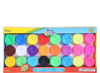 ShopMeFast MultiColour 24Pcs Kids Dough Set - 50 Gms. Each