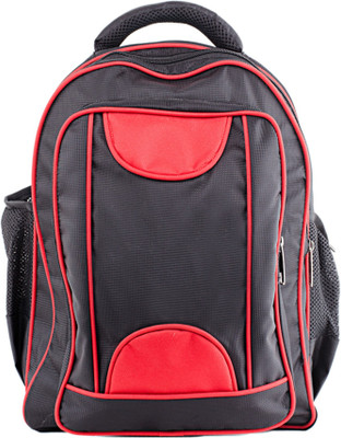 TT BAGS Backpack 2.5 L Laptop Backpack(Black, Red)