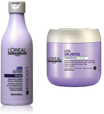 L'Oreal Paris LISS UNLIMITED SHAMPOO AND CREAM(Set of 2)