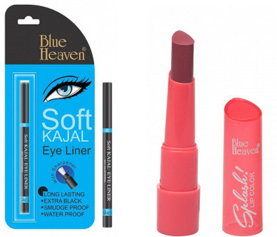 Blue Heaven Splash Super Matte Lipstick - 310 Plum Desire with Soft Kajal Eyeliner(Set of 2)
Blue Heaven Splash Super Matte Lipstick - 310 Plum Desire with Soft Kajal Eyeliner(Set of 2)