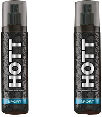 Hott Sport Body Spray - For Men(135 ml, Pack of 2)