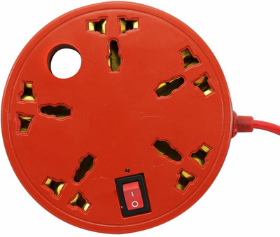 Divye Electronics Solutions 5 in 1 Rounded 6 A Three Pin Socket