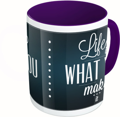 MiiCreations Printed Two Tone Blue And White Life Is What You Make It Ceramic Mug(325 ml)
MiiCreations Printed Two Tone Blue And White Life Is What You Make It Ceramic Mug(325 ml)