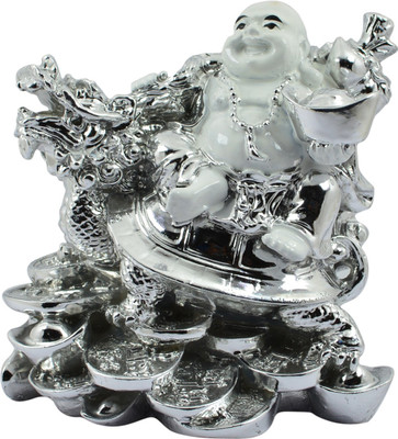 Reiki Crystal Products Vastu Feng Shui White & Silver Laughing Buddha With Dragon Boat & Coins For Wealth And Success Good Luck & Prosperity Feng Shui Idol Showpiece Decorative Showpiece - 12 cm(Porcelain, White, Silver)
Reiki Crystal Products Vastu Feng Shui White & Silver Laughing Buddha With Dragon Boat & Coins For Wealth And Success Good Luck & Prosperity Feng Shui Idol Showpiece Decorative Showpiece - 12 cm(Porcelain, White, Silver)