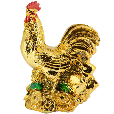 Reiki Crystal Products Vastu Feng Shui Rooster On Coins for Confidence and Luck Decorative Showpiece - 9 cm(Porcelain, Gold)
Reiki Crystal Products Vastu Feng Shui Rooster On Coins for Confidence and Luck Decorative Showpiece - 9 cm(Porcelain, Gold)