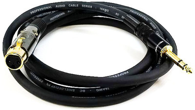 Monoprice TV-out Cable 6ft Premier Series XLR Female to 1/4inch TRS Male 16AWG Cable (Gold Plated)(Black, For Home Theater, 5.4864 m)
Monoprice TV-out Cable 6ft Premier Series XLR Female to 1/4inch TRS Male 16AWG Cable (Gold Plated)(Black, For Home Theater, 5.4864 m)