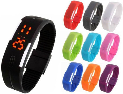 Fashion Gateway Led Magnet Band Wrist Digital Watch (pack 10) Digital Band Watch Watch - For Boys & Girls
Fashion Gateway Led Magnet Band Wrist Digital Watch (pack 10) Digital Band Watch Watch - For Boys & Girls