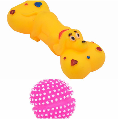 SRI High Quality Bone With Ball Puppy Squeaky Fun Toy Rubber Squeaky Toy For Dog & Cat
SRI High Quality Bone With Ball Puppy Squeaky Fun Toy Rubber Squeaky Toy For Dog & Cat