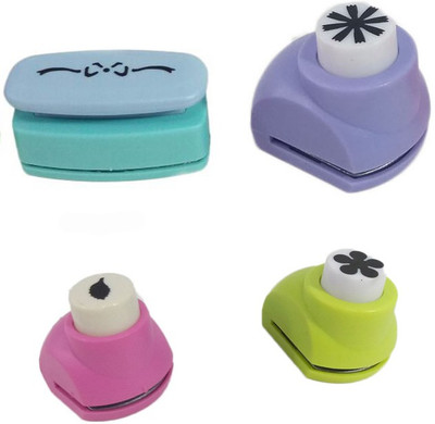 zing Punches & Punching Machines(Set Of 4, Multicolor)