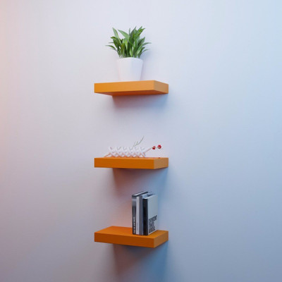 Onlineshoppee Flotante Set of 3 MDF Wall Shelf(Number of Shelves - 3, Orange)
Onlineshoppee Flotante Set of 3 MDF Wall Shelf(Number of Shelves - 3, Orange)