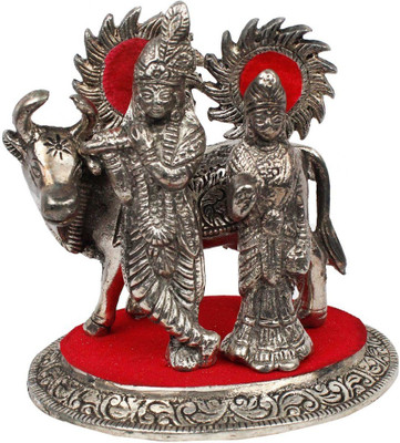 Shilpbazaar Decorative Showpiece - 14 cm(Cast Iron, Silver)
