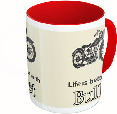 MiiCreations Printed Two Tone Red And White Life Is Better With Bullet Ceramic Mug(325 ml)
MiiCreations Printed Two Tone Red And White Life Is Better With Bullet Ceramic Mug(325 ml)