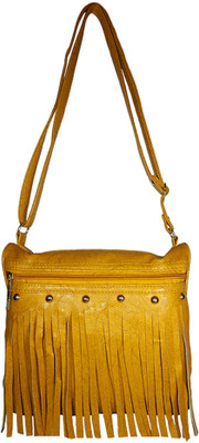 Chalissa Girls Casual Gold PU Sling Bag