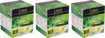 Lemor Lemor Lemon Flavour Green Tea Bags - Pack Of 3 (10 Tea Bags Each) Lemon Green Tea Bags Box(30 Sachets)
Lemor Lemor Lemon Flavour Green Tea Bags - Pack Of 3 (10 Tea Bags Each) Lemon Green Tea Bags Box(30 Sachets)
