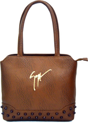 AGINOS Hand-held Bag(Brown)
