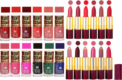 Aroma Care Velvet Matt 12 Nail Polish Combo in Wholesale Rate with Dry Matte Lipstick Set of 12 Pcs(Set of 24)
Aroma Care Velvet Matt 12 Nail Polish Combo in Wholesale Rate with Dry Matte Lipstick Set of 12 Pcs(Set of 24)
