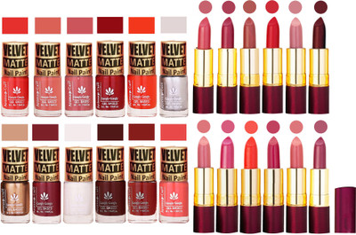 Aroma Care 100% Pure Dull Matt Nail Polish Sets with Dry Matte Lipstick Set of 12 Pcs(Set of 24)
Aroma Care 100% Pure Dull Matt Nail Polish Sets with Dry Matte Lipstick Set of 12 Pcs(Set of 24)