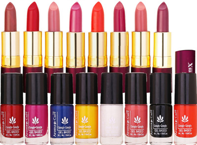 Aroma Care nail polish 8 awesome colors for daily wear long lasting with Dry Matte Lipstick 8 Pcs(Set of 16)
Aroma Care nail polish 8 awesome colors for daily wear long lasting with Dry Matte Lipstick 8 Pcs(Set of 16)
