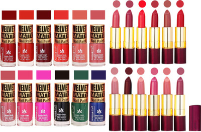 Aroma Care Velvet Matt 12 Nail Polish Combo in Wholesale Rate with Dry Matte Lipstick Set of 12 Pcs(Set of 24)
Aroma Care Velvet Matt 12 Nail Polish Combo in Wholesale Rate with Dry Matte Lipstick Set of 12 Pcs(Set of 24)