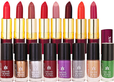 Aroma Care Nail Polish s 8 Pcs High Quality, Glossy Finish with Dry Matte Lipstick 8 Pcs(Set of 16)
Aroma Care Nail Polish s 8 Pcs High Quality, Glossy Finish with Dry Matte Lipstick 8 Pcs(Set of 16)