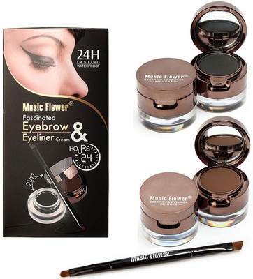 Music Flower 2 in 1 Long Lasting Gel Eye Liner & Eyebrow Powder 14 g(Black and Brown)
Music Flower 2 in 1 Long Lasting Gel Eye Liner & Eyebrow Powder 14 g(Black and Brown)