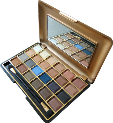 Miss Rose Professional Gold 24 Colors Makeup EyeShadow 5 g(Gold)