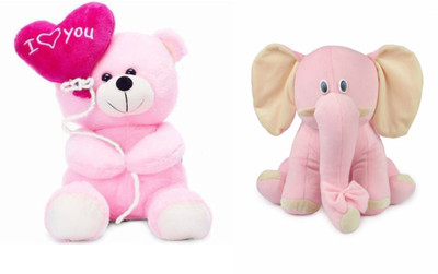 Deals India Deals India I Love You Balloon Heart Teddy Pink 20 cm and Pink Elephant (25 cm) combo - 20 cm(Multicolor)
Deals India Deals India I Love You Balloon Heart Teddy Pink 20 cm and Pink Elephant (25 cm) combo - 20 cm(Multicolor)