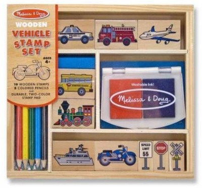 Melissa & Doug Vehicles Stamp Set