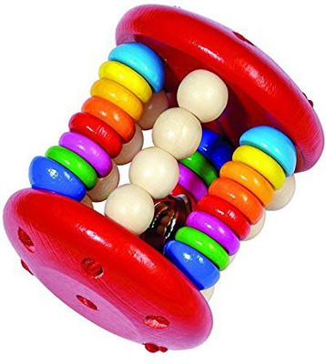 Heimess Clutching Elastic "Cage Rattle" Baby Toy Rattle(Multicolor)