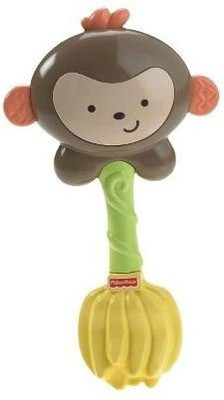 Fisher-Price Giggling Monkey Snugamonkey Rattle Rattle(Multicolor)