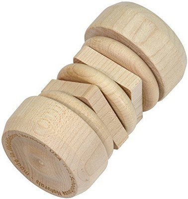 Maple Landmark Unfinished Disk Rattle - Made In Usa Rattle(Multicolor)