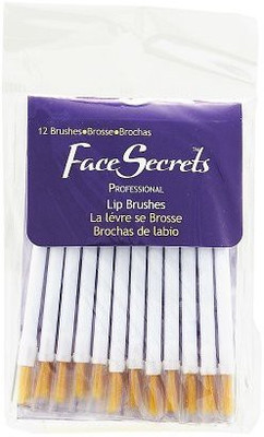 Face Secrets Disposable Lip Brushes(Pack of 12)