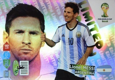 Adrenalyn XL Fifa World Cup 2014 Brazil Lionel Messi Limited Edition(Multicolor)
Adrenalyn XL Fifa World Cup 2014 Brazil Lionel Messi Limited Edition(Multicolor)