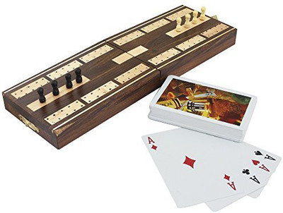 RoyaltyLane Wooden Board Card Game - Cribbage Boards And Pegs Set With Playing Cards Deck Handmade - 5.1" X 3.2" X 1.6"(Multicolor)
RoyaltyLane Wooden Board Card Game - Cribbage Boards And Pegs Set With Playing Cards Deck Handmade - 5.1" X 3.2" X 1.6"(Multicolor)