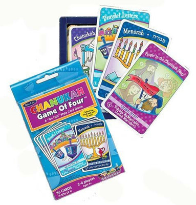 Zion Judaica Ltd Hanukkah Game Of Four Cards(Multicolor)