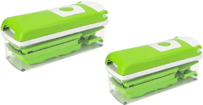 CheckSums 11025 Green Nicer Dicer Plus For Multi Cutting Vegetables & Fruit Chopper (10 Attachments)- Set of 2 Chopper(2 Chopper)
CheckSums 11025 Green Nicer Dicer Plus For Multi Cutting Vegetables & Fruit Chopper (10 Attachments)- Set of 2 Chopper(2 Chopper)