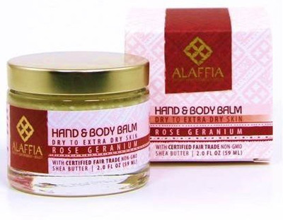 Alaffia Shea Butter Hand & Body Balm, Rose Geranium(59 ml)
