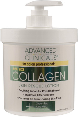 Advanced Clinicals Collagen Skin Rescue Lotion - Hydrate, Moisturize, Lift, Firm. Great For Dry Skin. Jar With Pump(454 g)
Advanced Clinicals Collagen Skin Rescue Lotion - Hydrate, Moisturize, Lift, Firm. Great For Dry Skin. Jar With Pump(454 g)