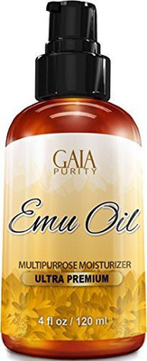 Gaia Purity Emu Oil - Large - Best Natural Oil For Face, Skin, Hair Growth, Stretch Marks(120 ml)
Gaia Purity Emu Oil - Large - Best Natural Oil For Face, Skin, Hair Growth, Stretch Marks(120 ml)